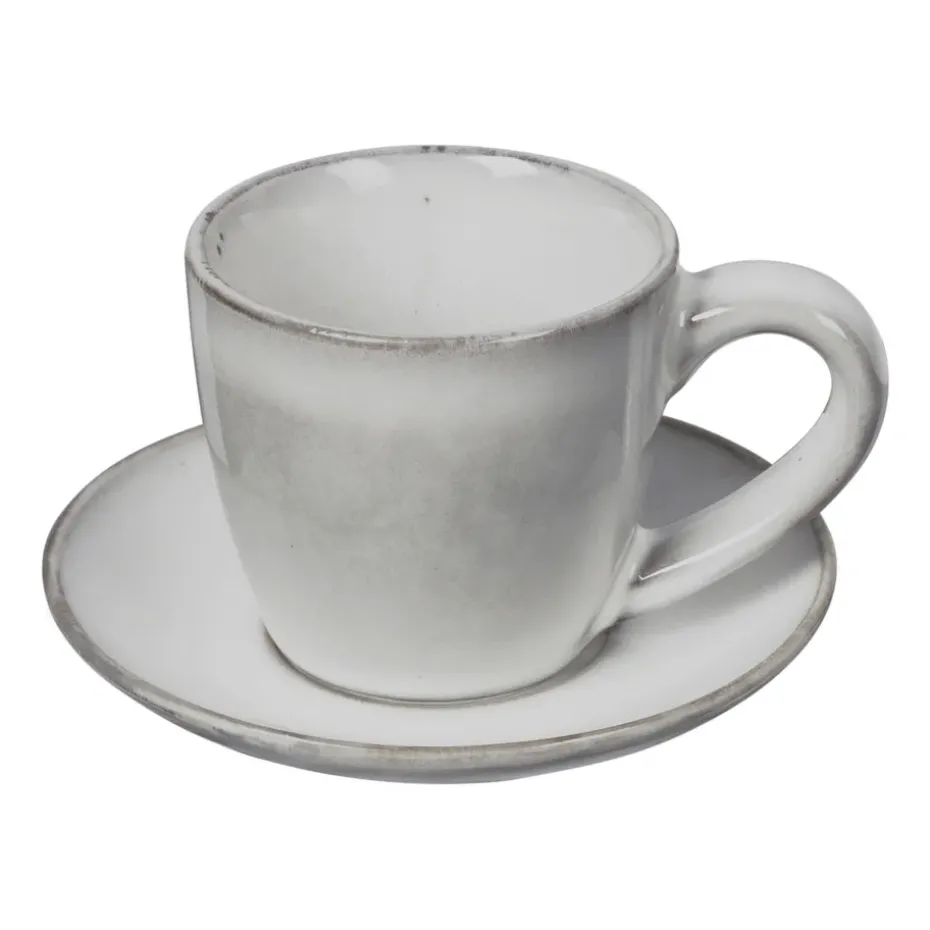 Tasse à espresso avec soucoupe Nordic Sand, 5 cl