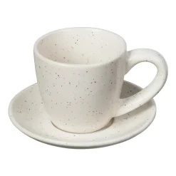 Tasse à espresso avec soucoupe Nordic Vanilla 5 cl, Cream