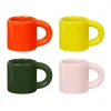 Tasse à espresso Bronto 10 cl Lot de 4, Multi