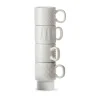 Tasse à espresso Coffee & More, lot de 4, Blanc