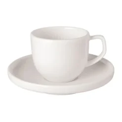 Tasse à expresso Afina 5 cl avec soucoupe, White