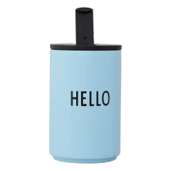 Tasse isotherme Design Letters, Light blue-hello