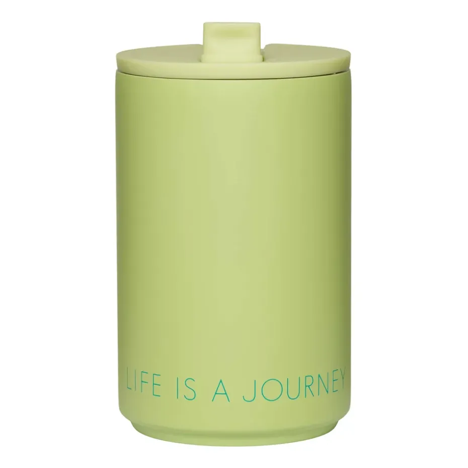 Tasse isotherme Design Letters, Green pale