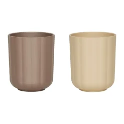 Tasse Pullo lot de 2, Taupe-vanilla