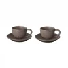 Tasses à espresso avec soucoupes Kumi 6 cl lot de 2, Espresso