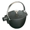 Théière ronde Staub 1,15 L, Noir