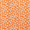 Tissu Belle Amie orange, orange-blanc
