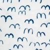 Tissu Bird, Blanc-bleu