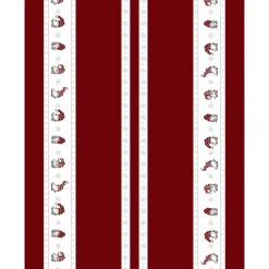 Tissu de Noël Julian et Co. à bordures, Rouge