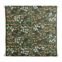 Tissu Körsbärsträdgården, Vert foncé
