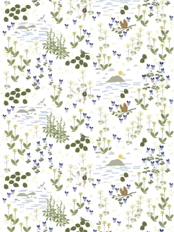 Tissu Rönnerdahl, Blanc cassé-vert