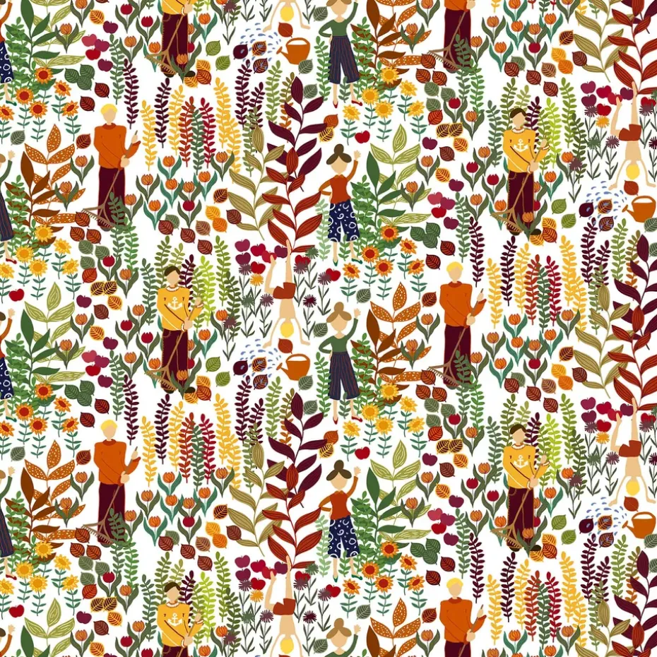 Tissu Trädgård, Rouille