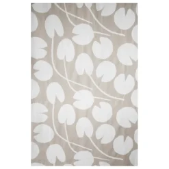 Tissu Water lilies, Sable-blanc
