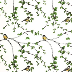 Toile cirée Gläntan, blanc-vert