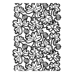 Toile cirée Krusbär, Noir-blanc