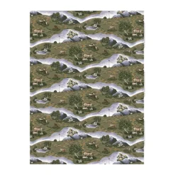 Toile cirée Renvandring, Vert foncé