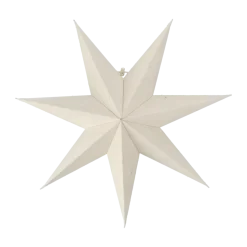Étoile de l'avent blanche Bare, 45 cm