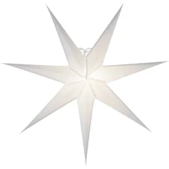 Étoile de Noël Greta blanc, 80 cm