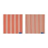 Torchon Stripes 33x33 cm lot de 2, Latte