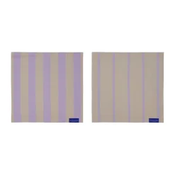 Torchon Stripes 33x33 cm lot de 2, Sand