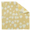 Torchon Bouquet 58x58 cm, Jaune-blanc