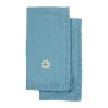 Torchon de cuisine Eden denim 50x70 cm lot de 2, Bleu