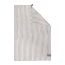 Torchon Ernst rayures fines 47x70 cm, Rayé beige-blanc
