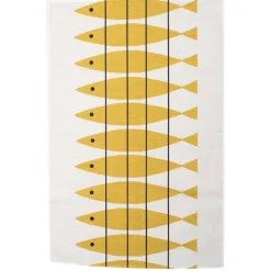 Torchon Hareng, ocre (jaune)