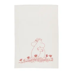 Torchon Mumin 50x70 cm, Amour blanc