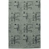 Torchon Picknick, Gris vert-noir