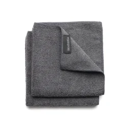 Torchons en microfibres Brabantia Lot de 2, Gris foncé