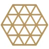 Triangles Dessous de plat 14x16 cm, Khaki