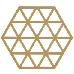 Triangles Dessous de plat 14x16 cm, Khaki