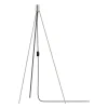 Trépied pour lampadaire Tripod, Acier brossé
