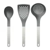 Ustensiles de cuisine Optima 2, 3 pièces, Nylo blanc