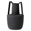 Vase en métal avec poignée Bloomingville 20,5 cm, Noir