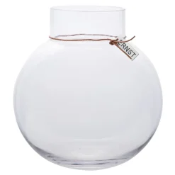 Vase en verre Ernst Hauteur 25 cm Ø 24 cm, transparent