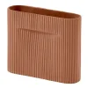 Vase Ridge 16,5 cm, Terracotta