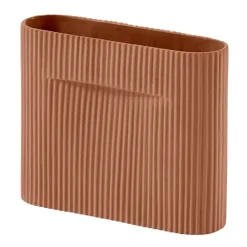 Vase Ridge 16,5 cm, Terracotta