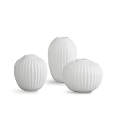 Vases miniatures Hammershøi lot de 3, blanc
