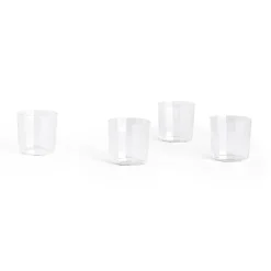 Verre Angle Lot de 4, Wide 7,5 cm