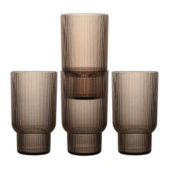 Verre Billi 43 cl lot de 4, Marron
