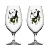 Verre à bière All about you 40 cl Lot de 2, Want him (vert)