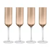Verre à champagne Fuumi 22 cl lot de 4, Coffee - clair