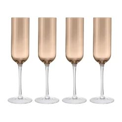 Verre à champagne Fuumi 22 cl lot de 4, Coffee - clair