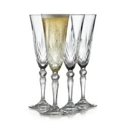 Verre à champagne Melodia 16 cl, lot de 4, Cristal