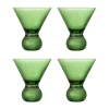 Verre à cocktail Corliss, lot de 4, Vert