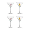Verre à cocktail Misa 17 cl Lot de 4, Clear-flamingo, clear-pineapple