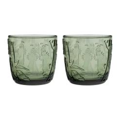 Verre Moomin 28 cl Lot de 2, Vert pin