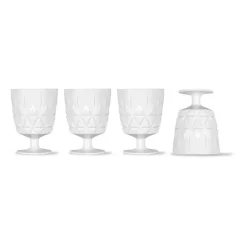 Verre Picknick Juni lot de 4, Blanc